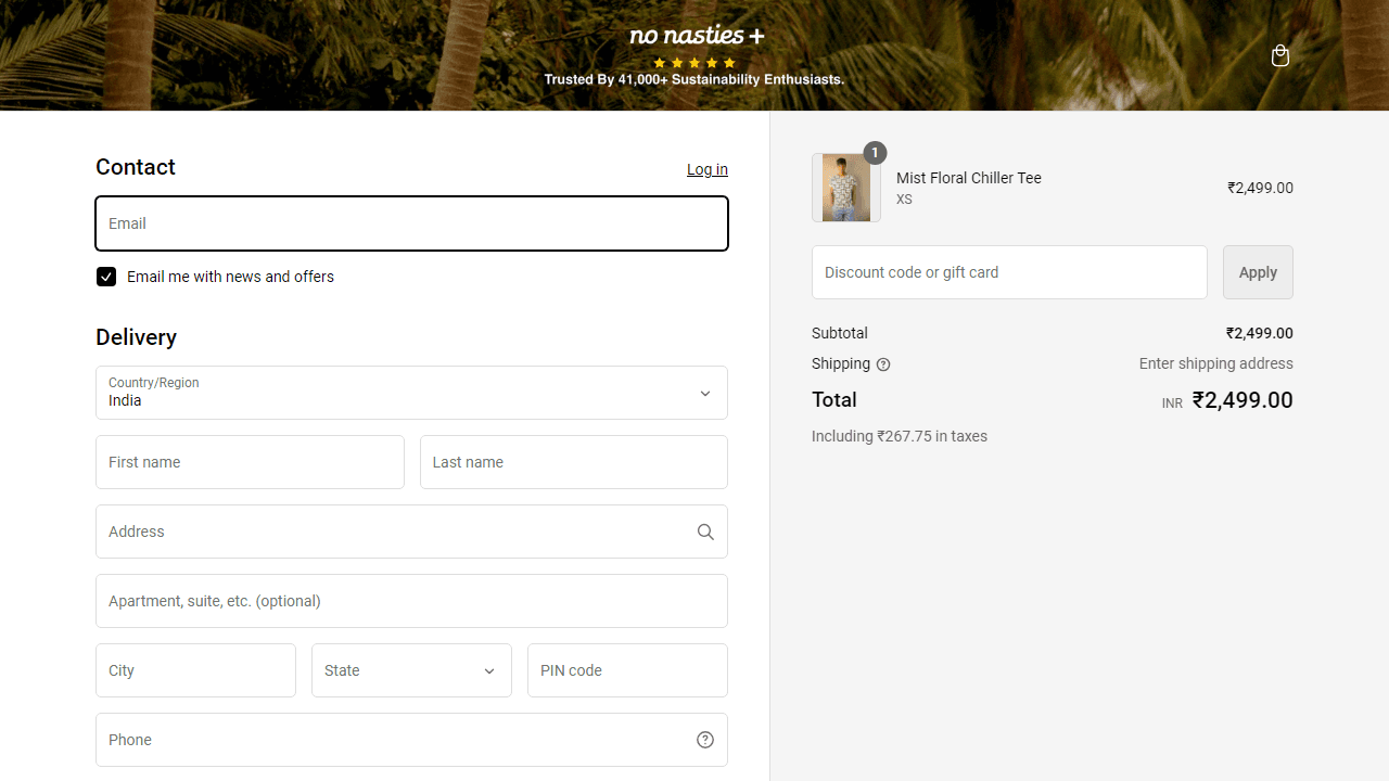 How to apply No Nasties coupon code